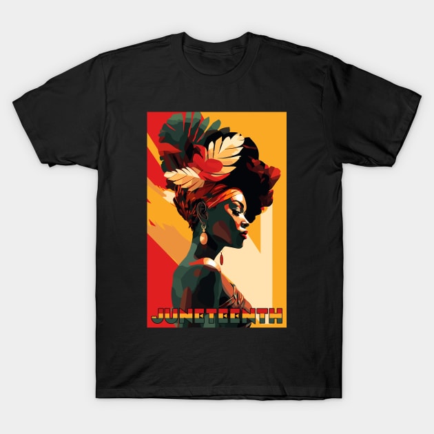 Juneteenth Woman T-Shirt by DanielLiamGill